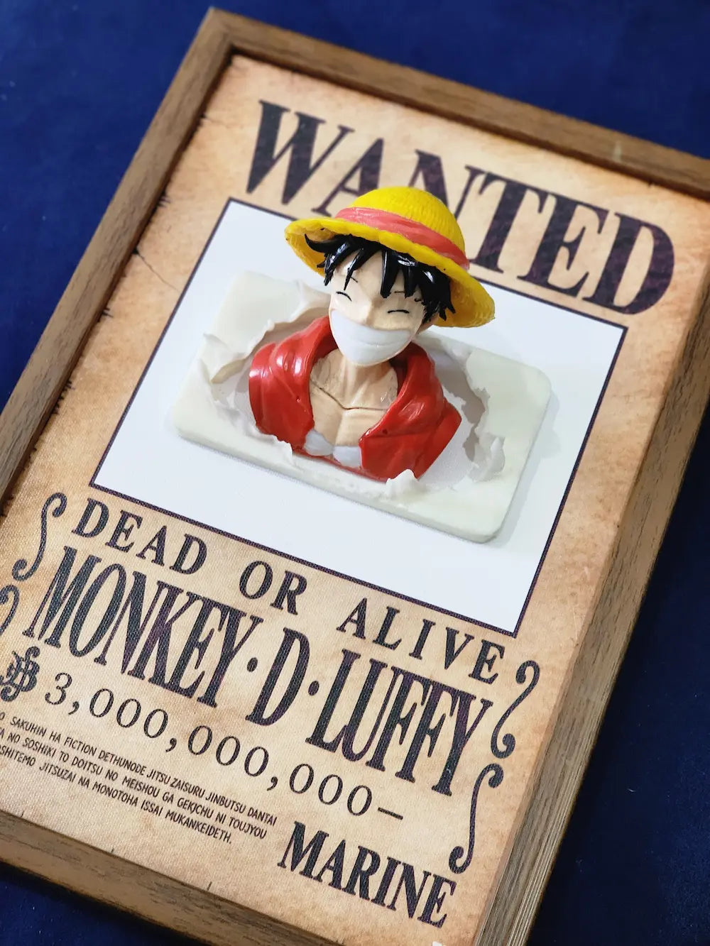 3D-Monkey D. Luffy Wanted Poster Frame