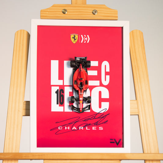 Charles Leclerc Ferrari F1 Diecast Frame