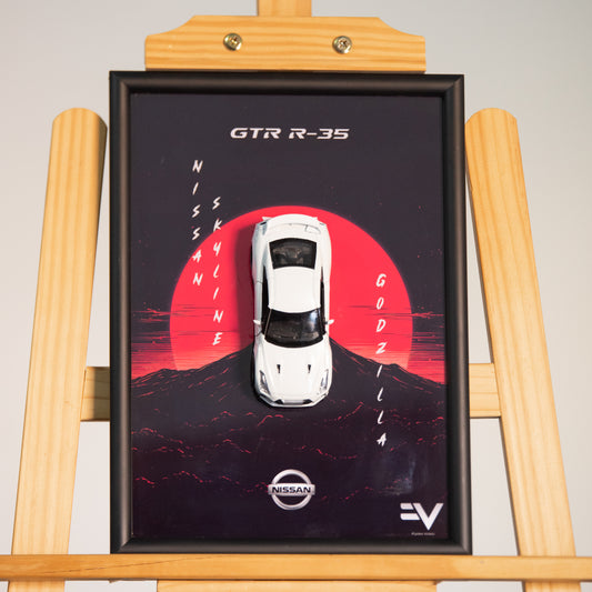 Nissan GT-R R35 "Godzilla" Diecast Frame