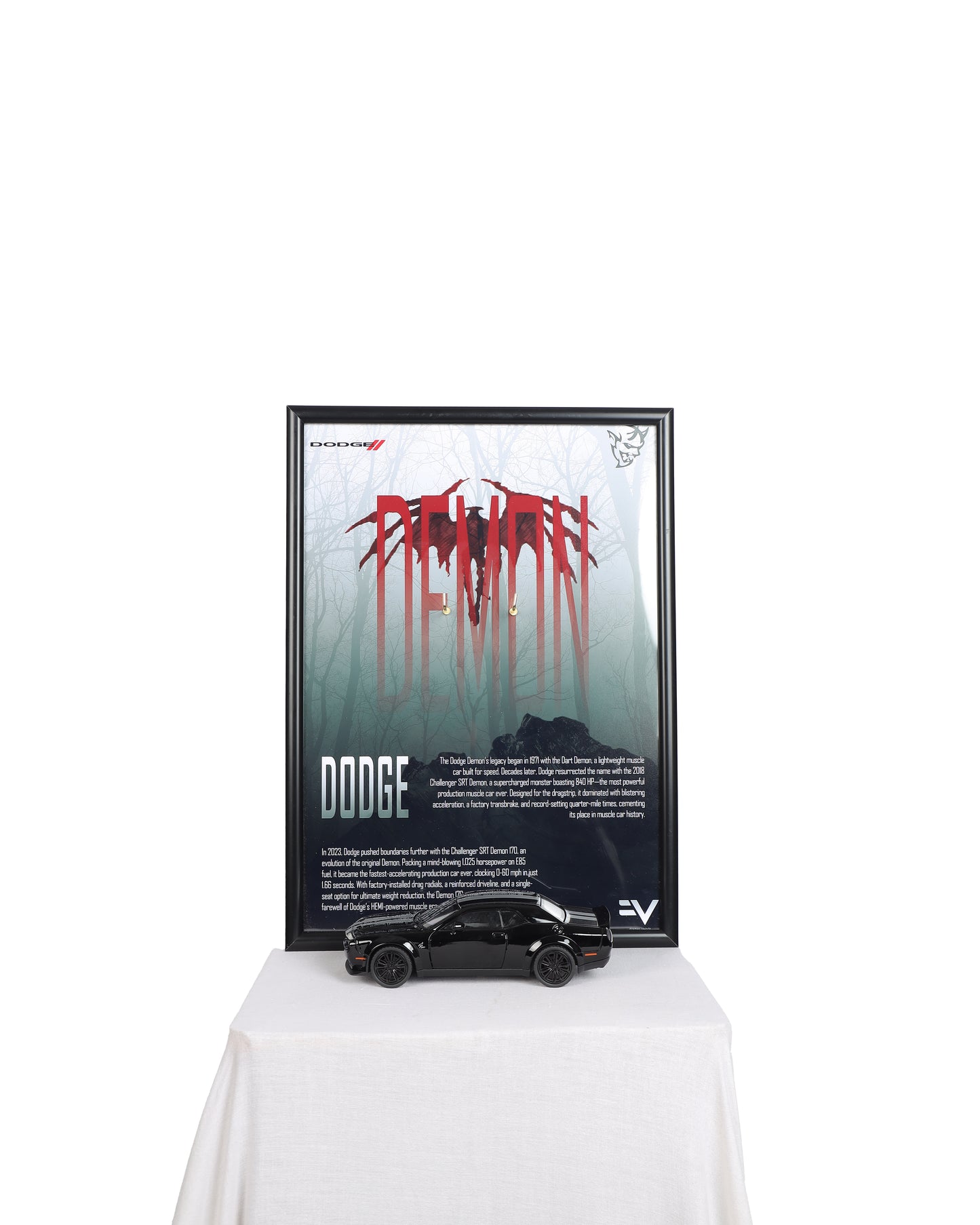 Dodge Demon Diecast Frame