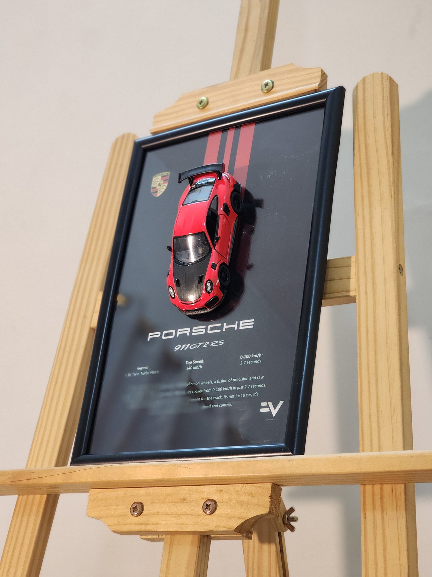 Porsche 911 Gt2 RS Diecast Frame
