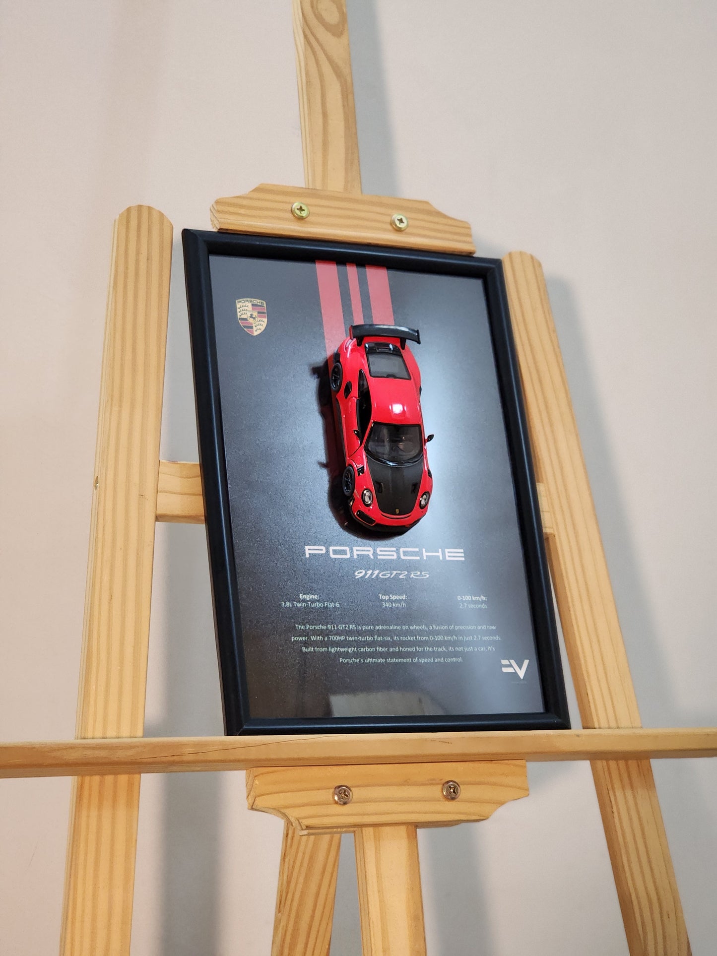 Porsche 911 Gt2 RS Diecast Frame