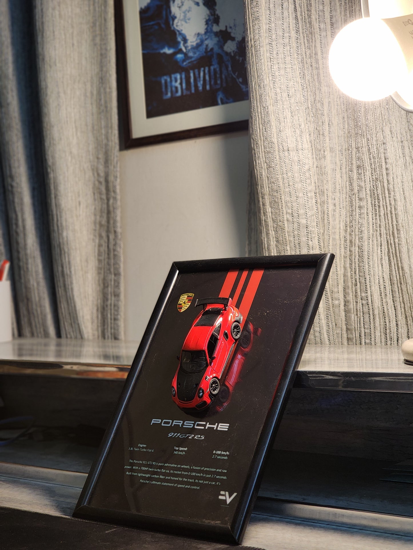 Porsche 911 Gt2 RS Diecast Frame