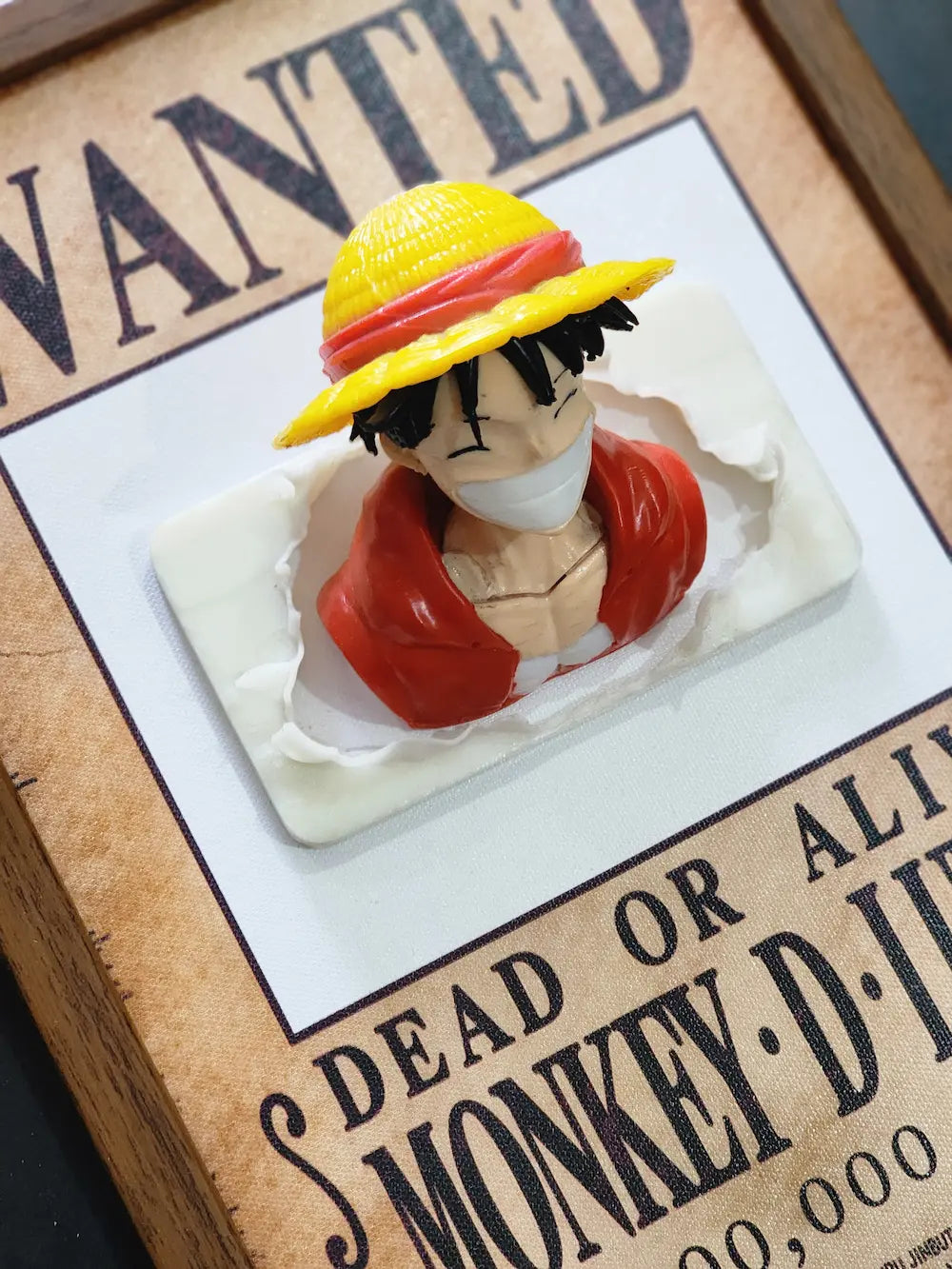 3D-Monkey D. Luffy Wanted Poster Frame