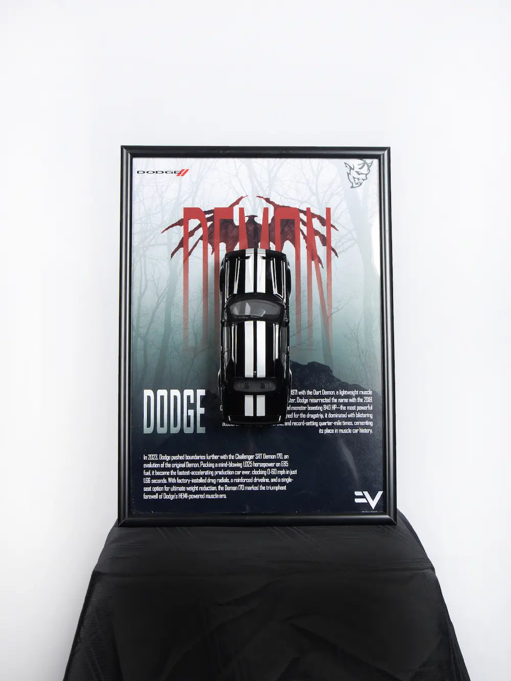 Dodge Demon Diecast Frame