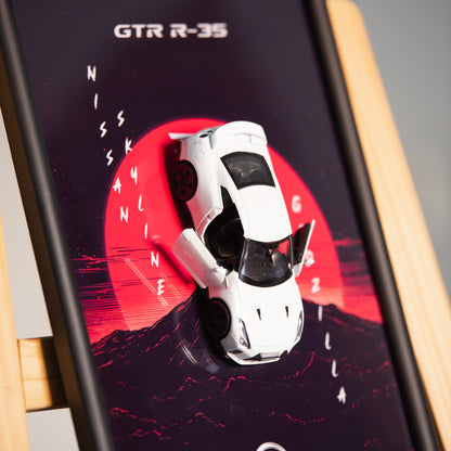 Nissan GT-R R35 "Godzilla" Diecast Frame