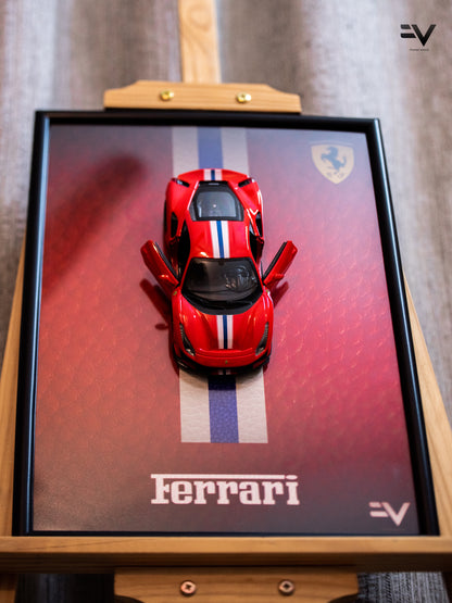 Ferrari 488 Pista Official Licensed Diecast Frame