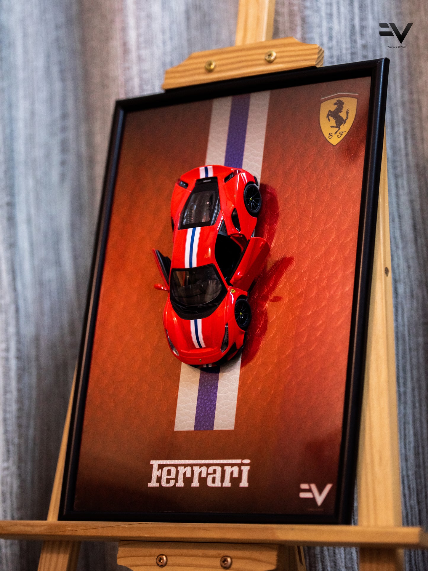 Ferrari 488 Pista Official Licensed Diecast Frame