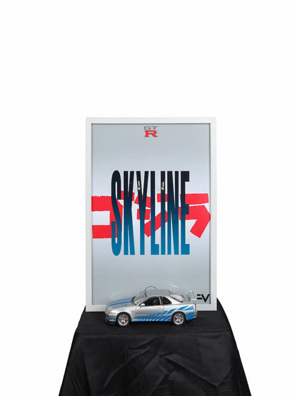 Nissan Skyline GT-R R34 Diecast Frame